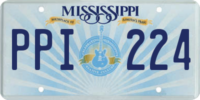 MS license plate PPI224