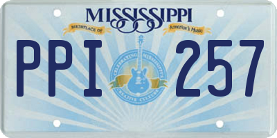 MS license plate PPI257