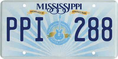 MS license plate PPI288