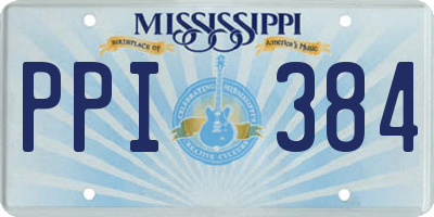 MS license plate PPI384
