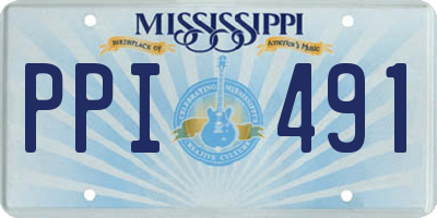 MS license plate PPI491
