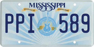 MS license plate PPI589