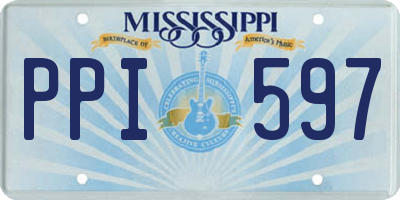 MS license plate PPI597