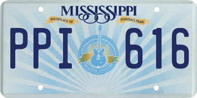 MS license plate PPI616