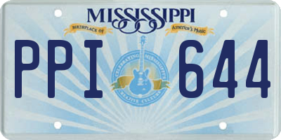 MS license plate PPI644