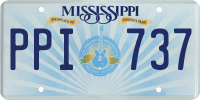 MS license plate PPI737
