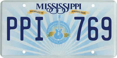 MS license plate PPI769