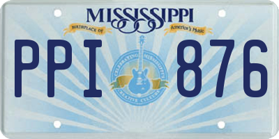 MS license plate PPI876