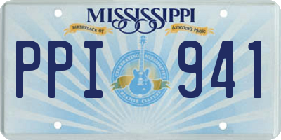 MS license plate PPI941