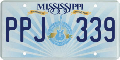 MS license plate PPJ339