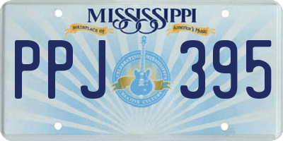 MS license plate PPJ395