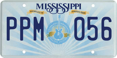 MS license plate PPM056
