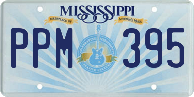 MS license plate PPM395