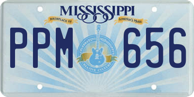 MS license plate PPM656