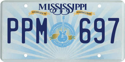 MS license plate PPM697