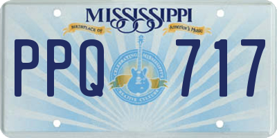 MS license plate PPQ717
