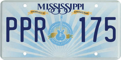 MS license plate PPR175
