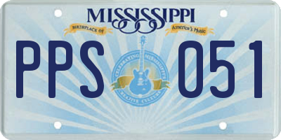 MS license plate PPS051