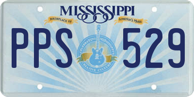 MS license plate PPS529