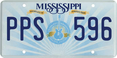 MS license plate PPS596