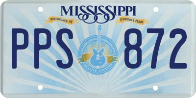 MS license plate PPS872