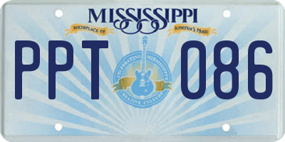 MS license plate PPT086