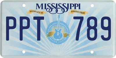 MS license plate PPT789