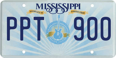 MS license plate PPT900