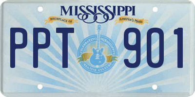 MS license plate PPT901