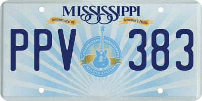 MS license plate PPV383