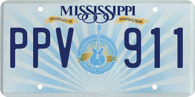 MS license plate PPV911