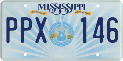 MS license plate PPX146