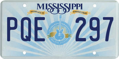 MS license plate PQE297
