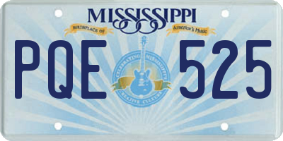 MS license plate PQE525
