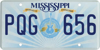 MS license plate PQG656