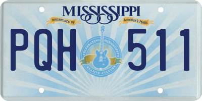 MS license plate PQH511