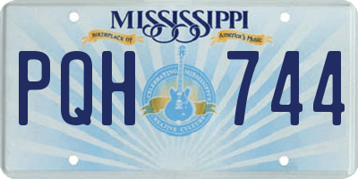 MS license plate PQH744