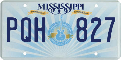 MS license plate PQH827