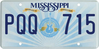 MS license plate PQQ715