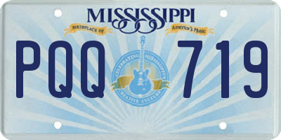 MS license plate PQQ719