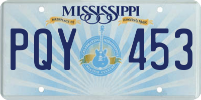 MS license plate PQY453