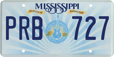 MS license plate PRB727