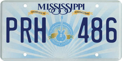 MS license plate PRH486