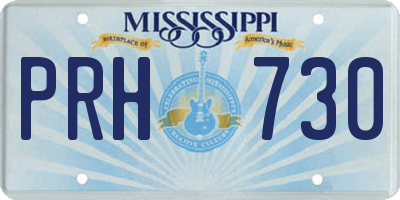 MS license plate PRH730