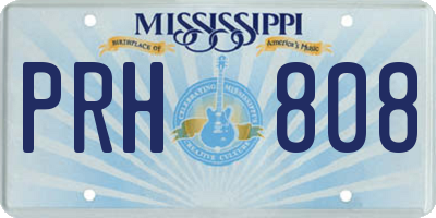 MS license plate PRH808