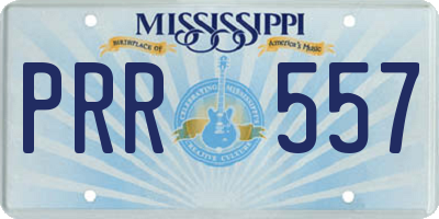 MS license plate PRR557
