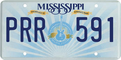 MS license plate PRR591