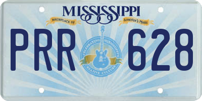 MS license plate PRR628