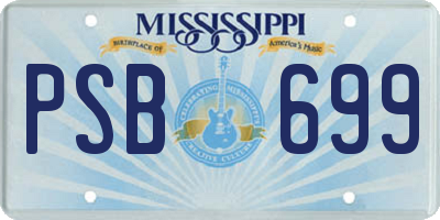 MS license plate PSB699