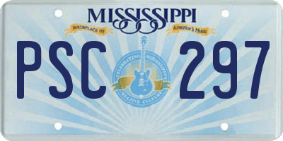 MS license plate PSC297